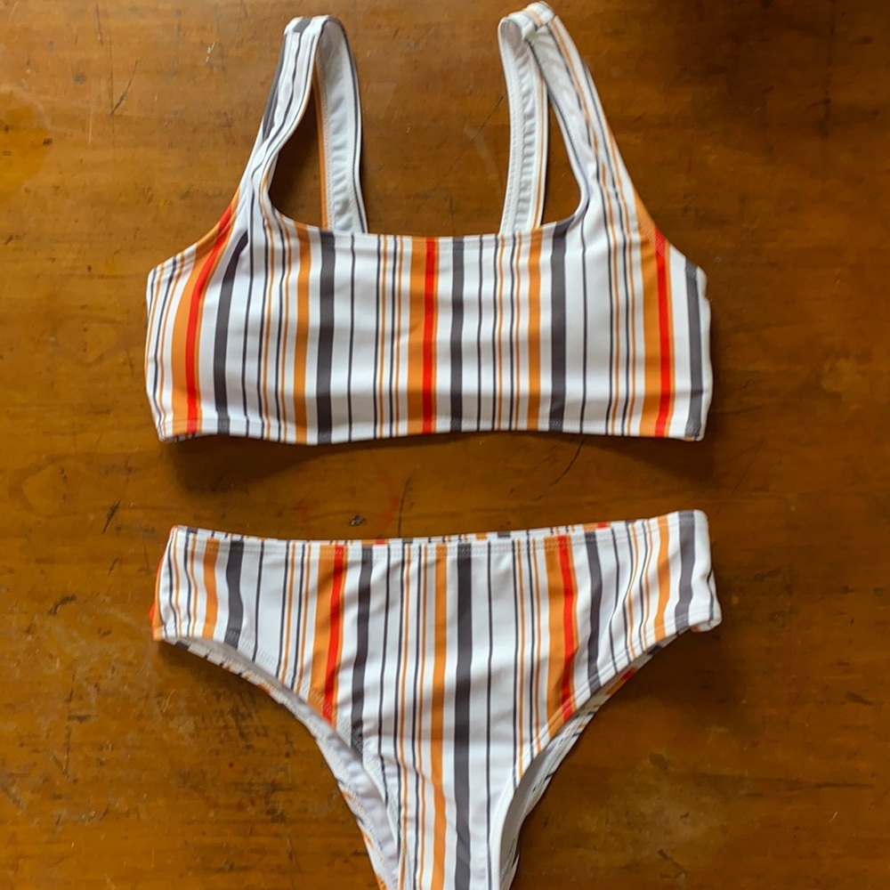 Striped bikini